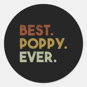 Sticker Rond Meilleur grand-père de Poppy