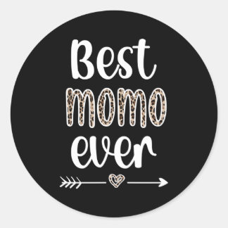Sticker Rond Meilleur Momo Jamais Momo Grand-mère Appréciation 