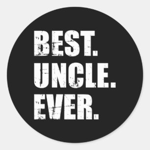 Sticker Rond Meilleur oncle jamais