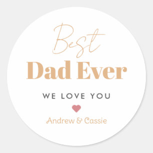 Sticker Rond Meilleur papa