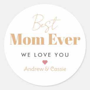 Sticker Rond Meilleure maman jamais