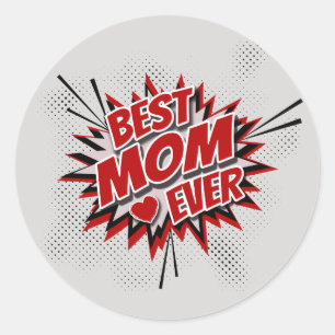 Sticker Rond Meilleure maman jamais