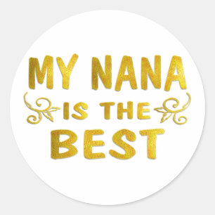 Sticker Rond Meilleure Nana