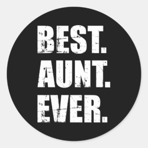 Sticker Rond Meilleure tante jamais