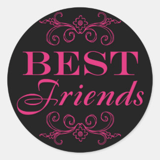 Sticker Rond Meilleurs amis