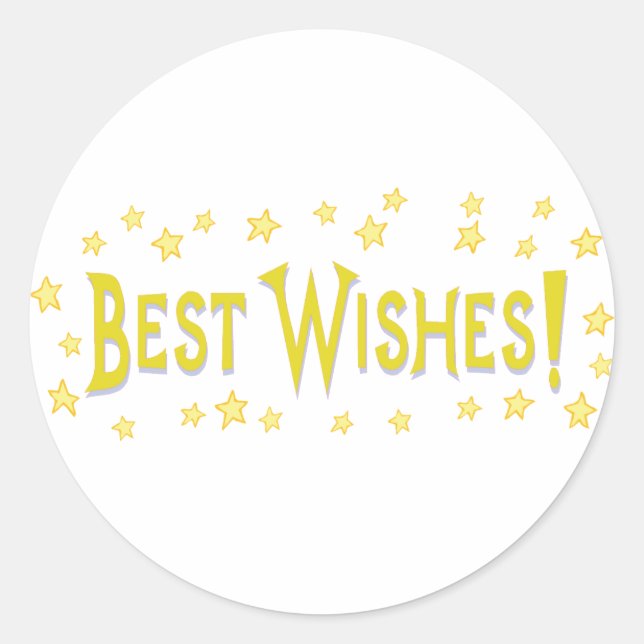 Sticker Rond Meilleurs voeux (Devant)