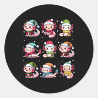 Mel Axolotl Santa Chapeau Noël Lumières Christ Jap