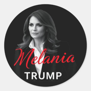 Sticker Rond Melania Trump 2025 Première dame Inauguration Phot