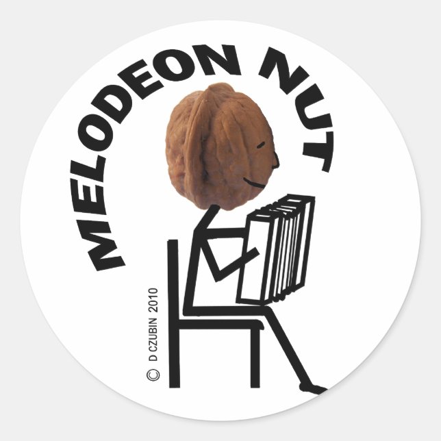 Sticker Rond Melodeon Nut (Devant)