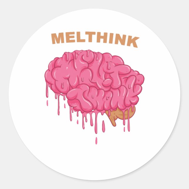 Sticker Rond Melthink (Devant)