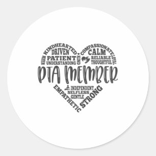Sticker Rond Membre PTA, association d'enseignants parents