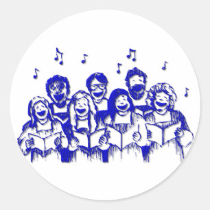 Sticker Rond Membres/chanteurs de choeur