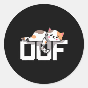 Sticker Rond Mème de joueur Oof Noob Culture Internet Chat de j
