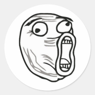 STICKER ROND MEME LOL