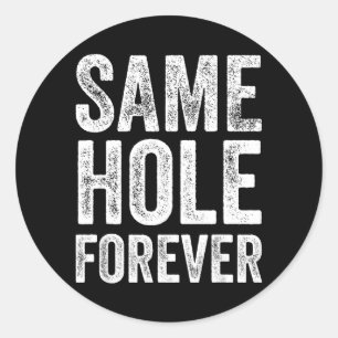 Sticker Rond Même Trou Pour Toujours Drôle Golf Enterrement de 