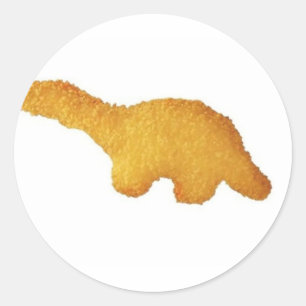 Sticker Rond Mèmes de dinosaure