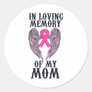 Sticker Rond Mémoire Amoureuse De Ma Mère Sensibilisation Au Ca