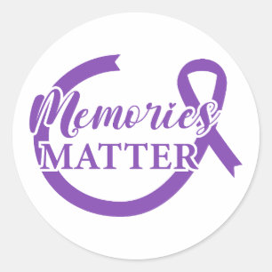 Sticker Rond Mémoires contre Alzheimer Mémoires qui comptent