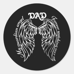 Sticker Rond Memorial Papa