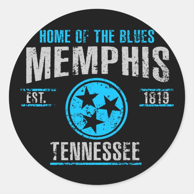 Sticker Rond Memphis (Devant)