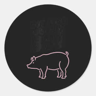Sticker Rond Mens Funny Barbecue Grillade Barbecue Fumeur Cadea