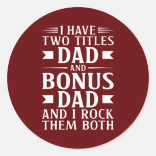 Sticker Rond Mens I Have Two