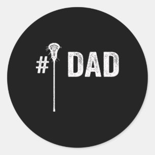 Sticker Rond Mens Numéro Un Papa De Crosse