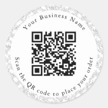 Menu de table du café QR Code