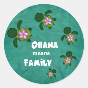 Sticker Rond Mer Family_circle de Honu