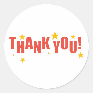 STICKER ROND MERCI