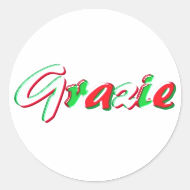 Sticker Rond Merci (Devant)