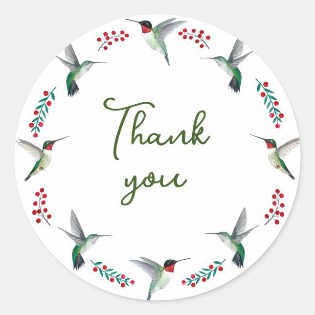 Sticker Rond Merci (Devant)
