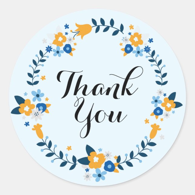 Sticker Rond Merci (Devant)