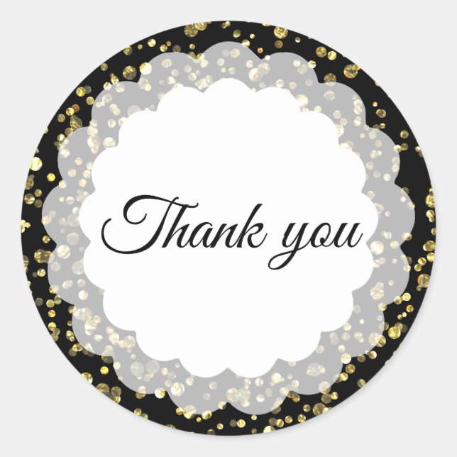 Sticker Rond Merci (Devant)