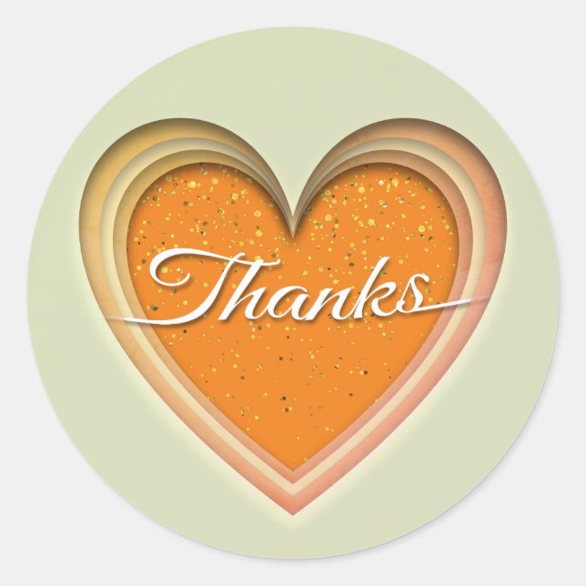 Sticker Rond Merci  (Devant)