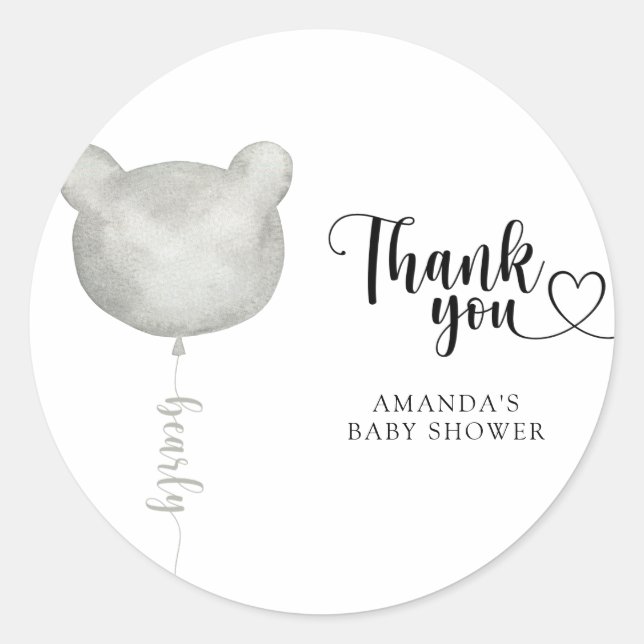 Sticker Rond Merci (Devant)