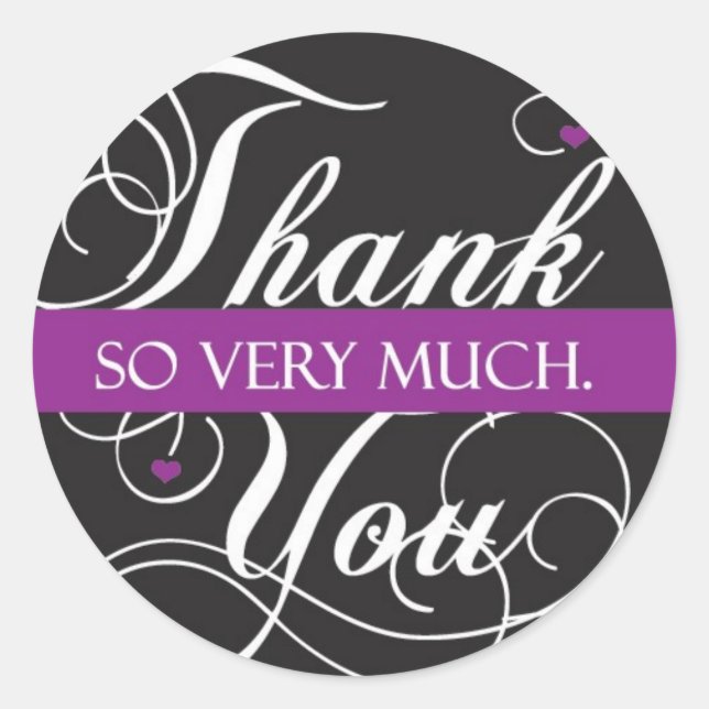 Sticker Rond Merci (Devant)