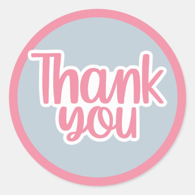 Sticker Rond Merci (Devant)