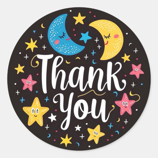 Sticker Rond Merci (Devant)
