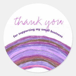 Sticker Rond Merci au client