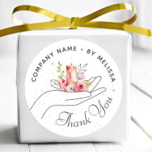 Merci aux bougies florales