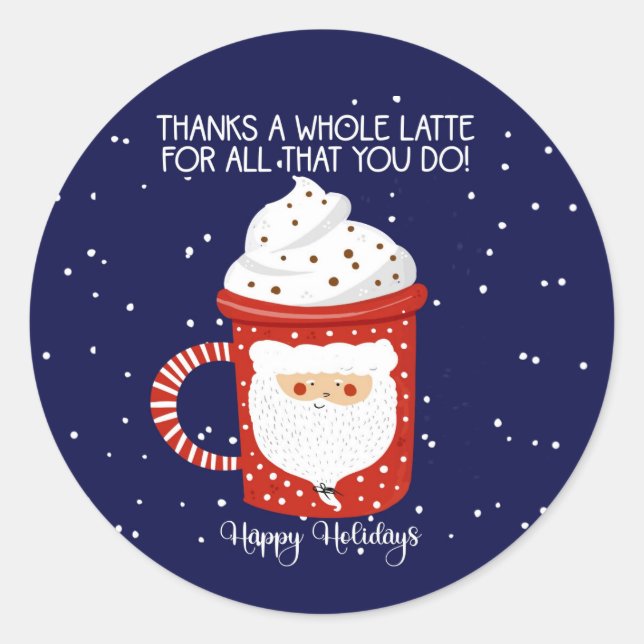 Sticker Rond merci beaucoup de retard pour tout ce que vous fai (Devant)