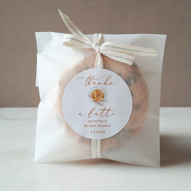 Sticker Rond Merci beaucoup pour la fête de mariage (Créateur téléchargé)