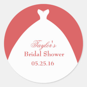 Sticker Rond Merci Belle robe Mariage