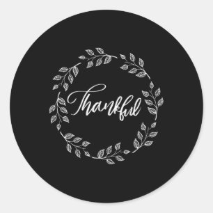 Sticker Rond Merci Bon thanksgiving Happy Fall Yall Favori