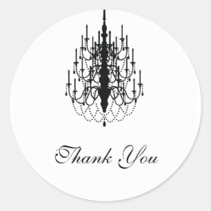 Sticker Rond merci chandelier phoque