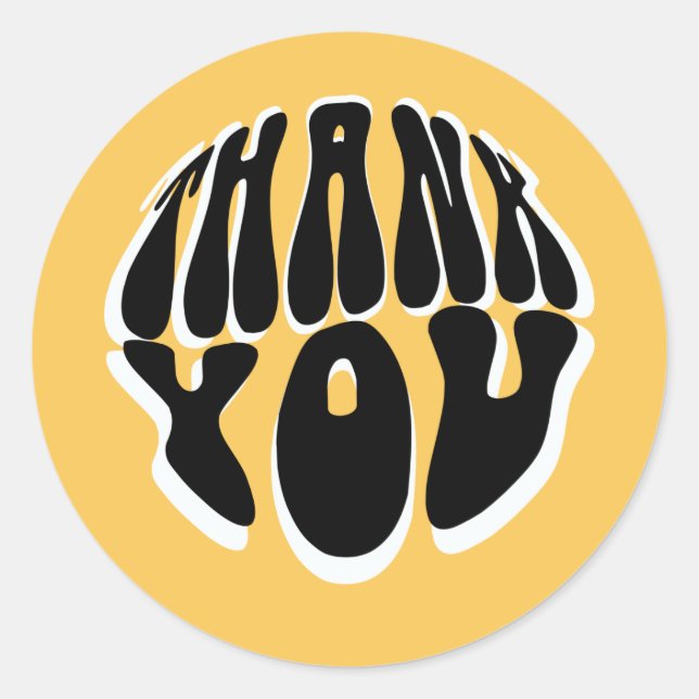 Sticker Rond Merci client super (Devant)