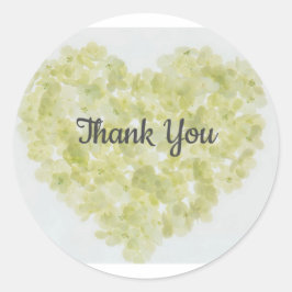 Sticker Rond Merci ~ Coeur 