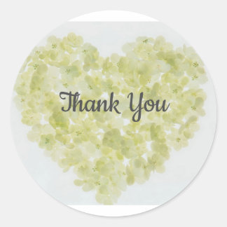 Sticker Rond Merci ~ Coeur