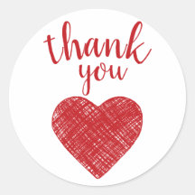 Merci coeur rouge Love dit